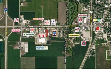 7101 S Rittenhouse Dr, Pontiac, IL - Vue aérienne vue de carte