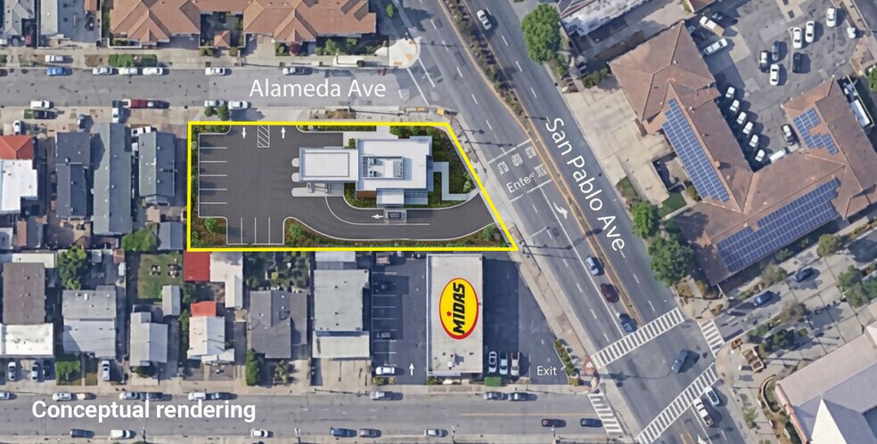 10919 San Pablo Ave, El Cerrito, CA à louer - Photo de l’immeuble – Image 1 sur 4