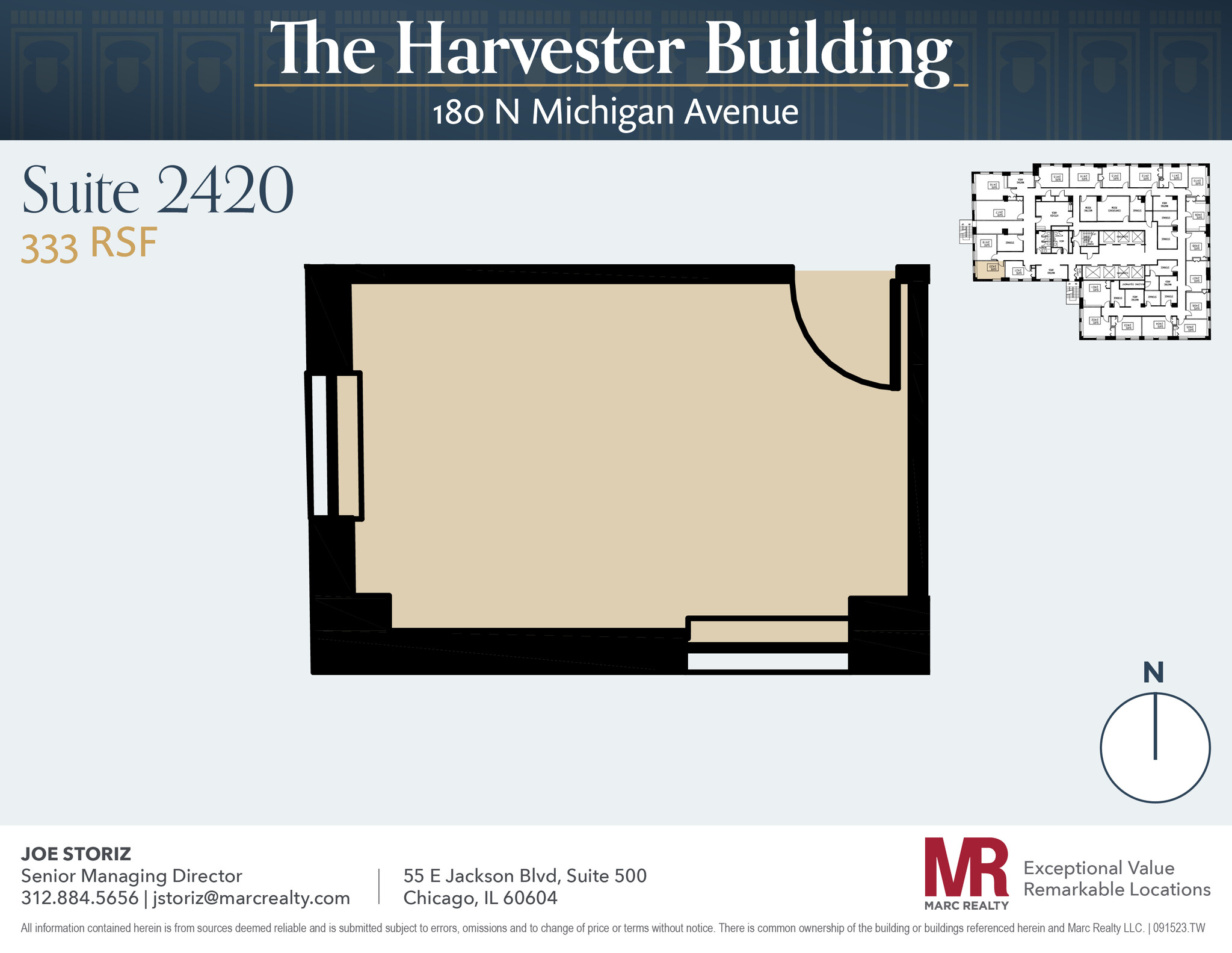 180 N Michigan Ave, Chicago, IL à louer Plan d’étage– Image 1 sur 3