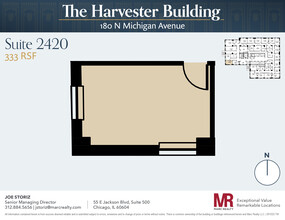 180 N Michigan Ave, Chicago, IL à louer Plan d’étage– Image 1 sur 3