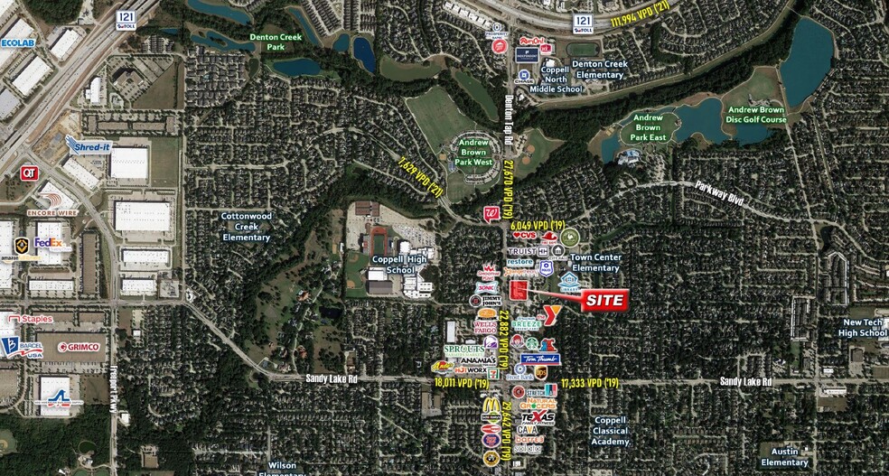 230 N Denton Tap Rd, Coppell, TX à louer - Aérien – Image 1 sur 4