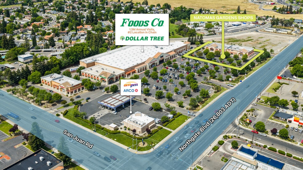 3645 Northgate Blvd, Sacramento, CA à vendre - Aérien – Image 3 sur 3