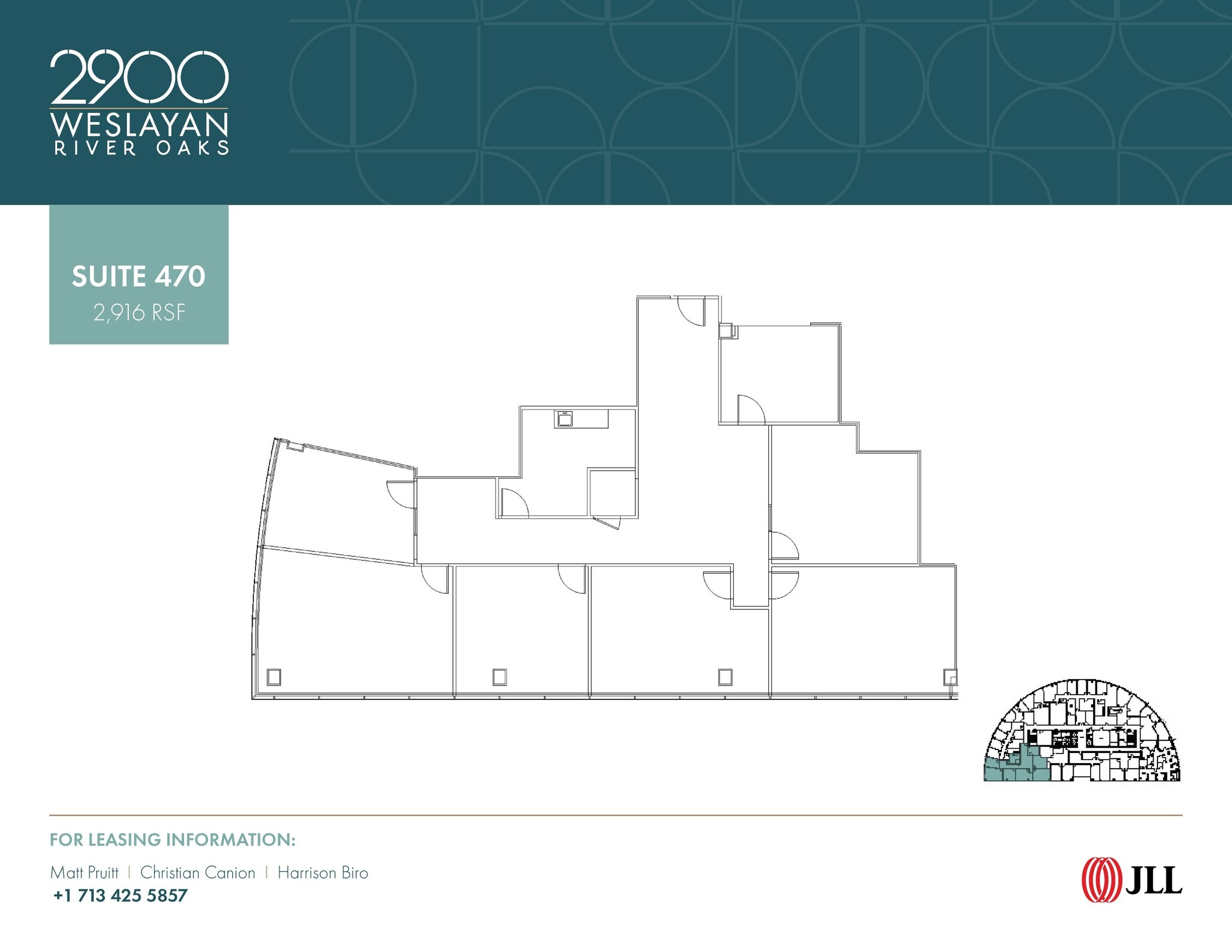 2900 Weslayan St, Houston, TX à louer Plan d’étage– Image 1 sur 1