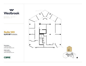 1 Westbrook Corporate Ctr, Westchester, IL à louer Plan d’étage– Image 1 sur 1