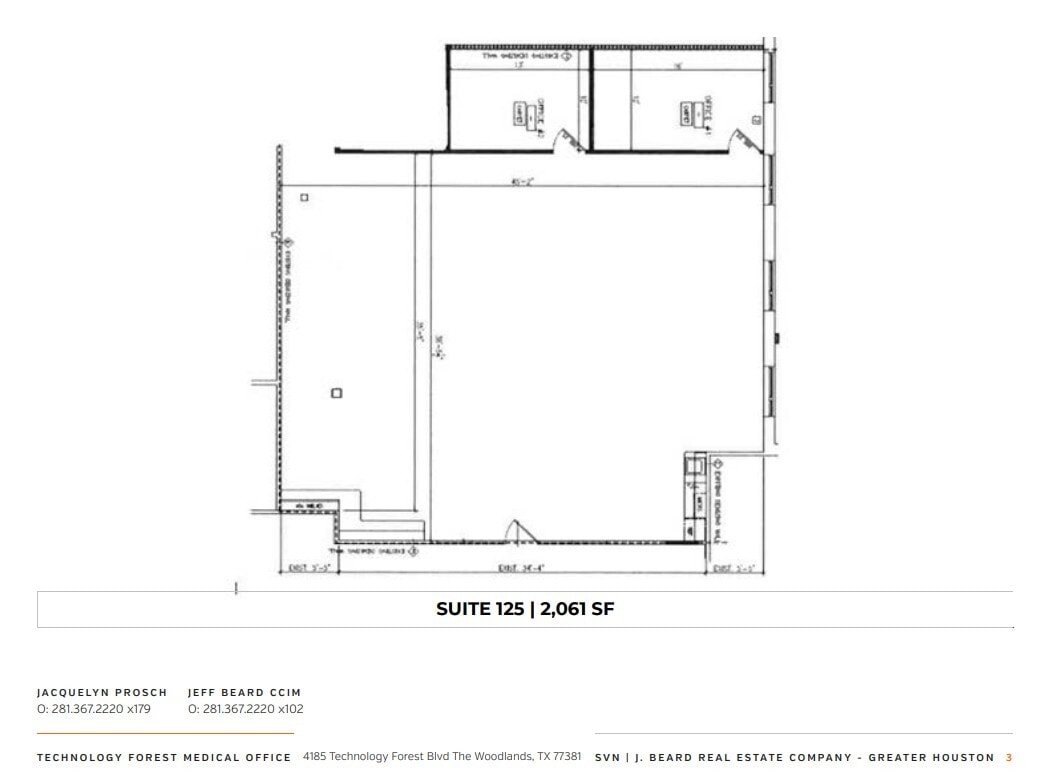 4185 Technology Forest Dr, The Woodlands, TX à louer Plan d’étage– Image 1 sur 1