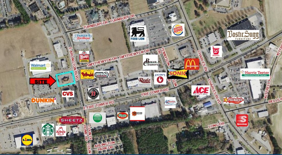 2000 E Arlington Blvd, Greenville, NC à vendre - Photo de l’immeuble – Image 2 sur 17
