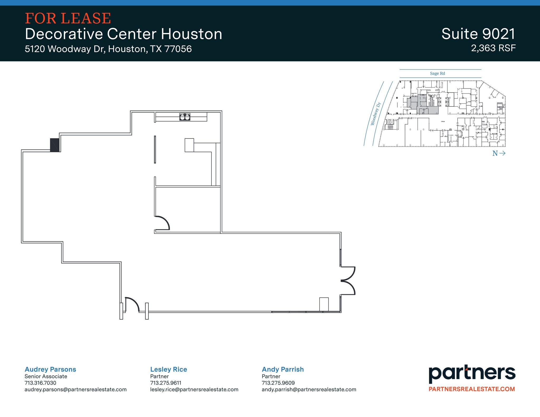 5120 Woodway Dr, Houston, TX à louer Plan de site– Image 1 sur 1
