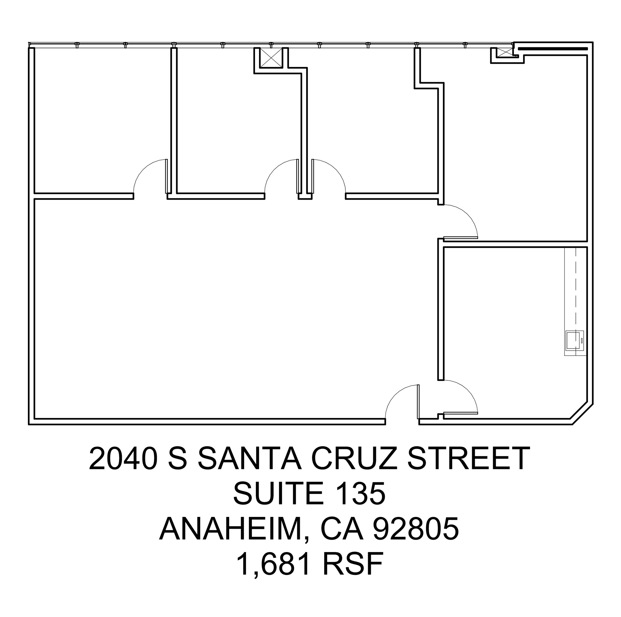 2040 S Santa Cruz St, Anaheim, CA à louer Plan de site– Image 1 sur 1