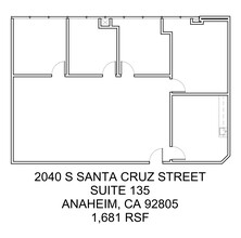 2040 S Santa Cruz St, Anaheim, CA à louer Plan de site– Image 1 sur 1