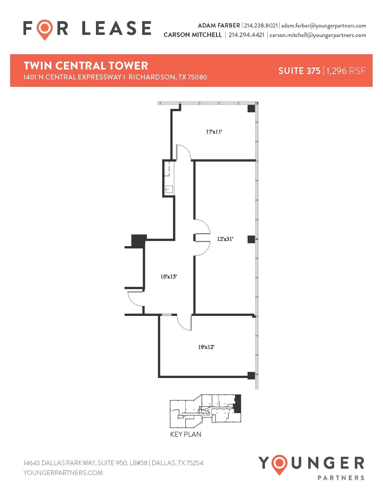 1401 N Central Expy, Richardson, TX à louer Plan d’étage– Image 1 sur 1
