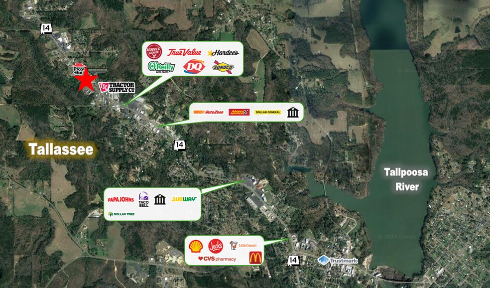 1.52 AC S of 14 hwy, Tallassee, AL à vendre - Photo de l’immeuble – Image 2 sur 2