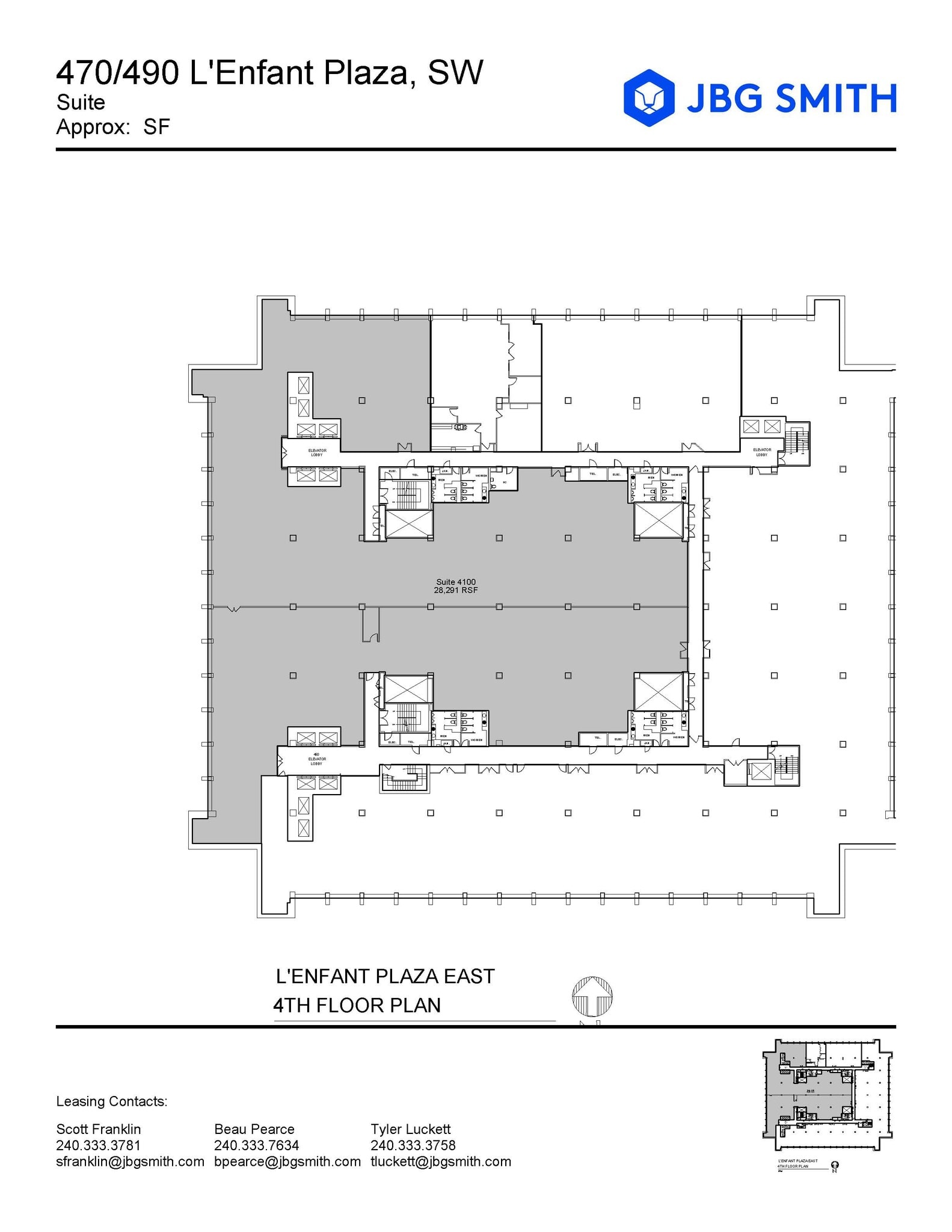 470-490 L'Enfant Plz SW, Washington, DC à louer Plan d’étage– Image 1 sur 1