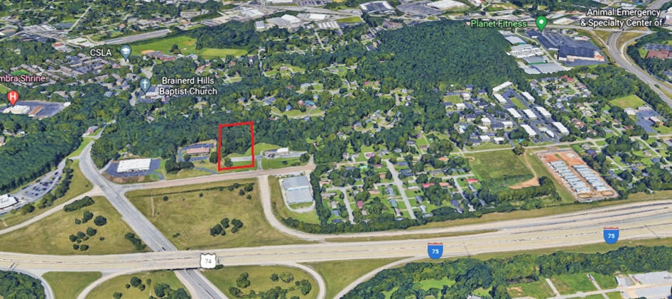 1345 Hickory Valley Rd, Chattanooga, TN à vendre - Aérien – Image 2 sur 5