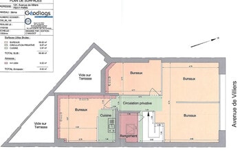121 Avenue De Villiers, Paris à vendre Plan d’étage– Image 1 sur 2