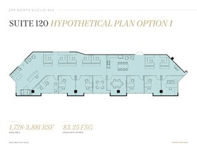 299 N Euclid Ave, Pasadena, CA à louer Plan d’étage– Image 2 sur 3