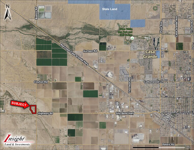 Gila Bend, Casa Grande, AZ à vendre - Aérien – Image 2 sur 3