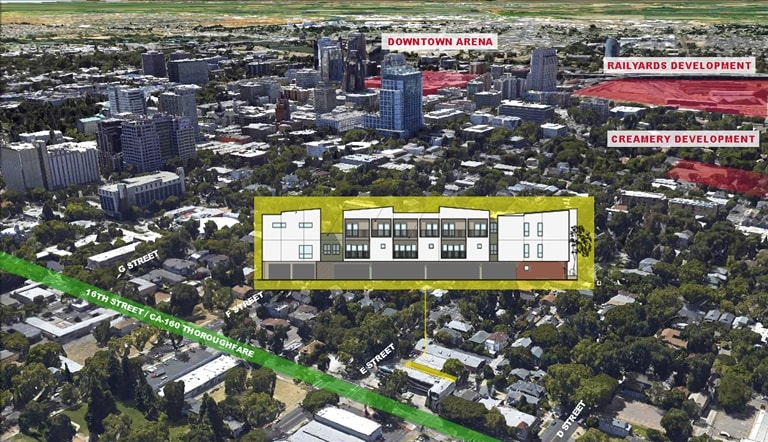 1523 E St, Sacramento, CA à vendre - Aérien – Image 3 sur 6