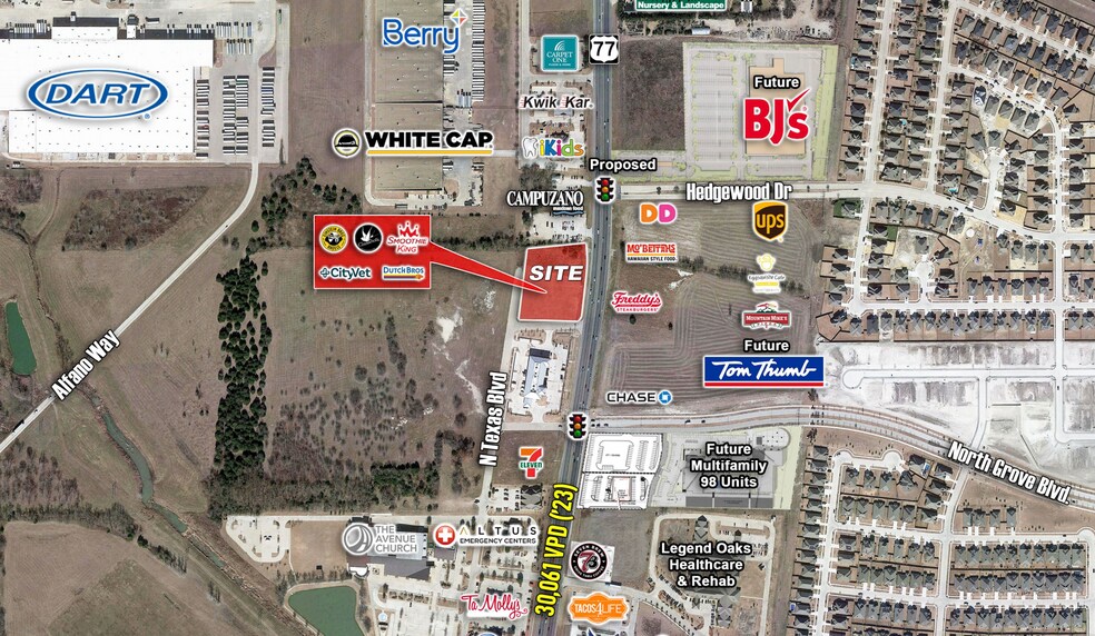 1995 N Highway 77, Waxahachie, TX à louer - Aérien – Image 3 sur 4