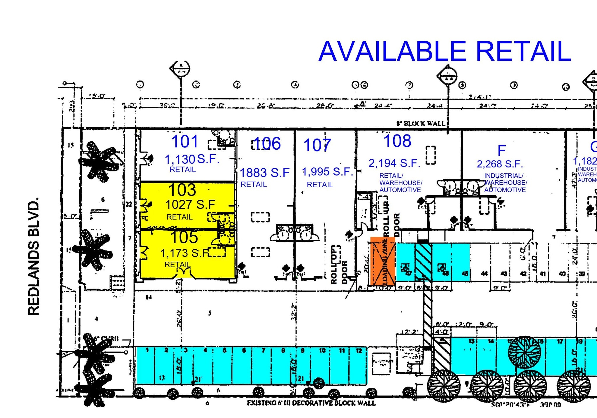 25449 Redlands Blvd, Loma Linda, CA à louer Plan d’étage– Image 1 sur 1