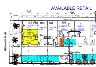 25449 Redlands Blvd, Loma Linda, CA à louer Plan d’étage– Image 1 sur 1