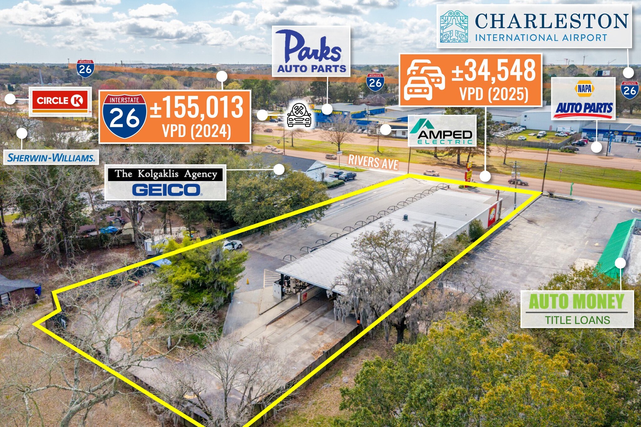 5506 Rivers Ave, Charleston, SC à vendre Photo principale– Image 1 sur 11