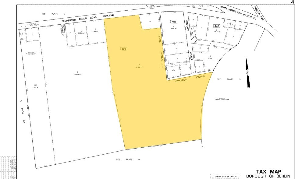 41 Clementon Rd, Berlin, NJ à louer - Plan cadastral – Image 3 sur 7
