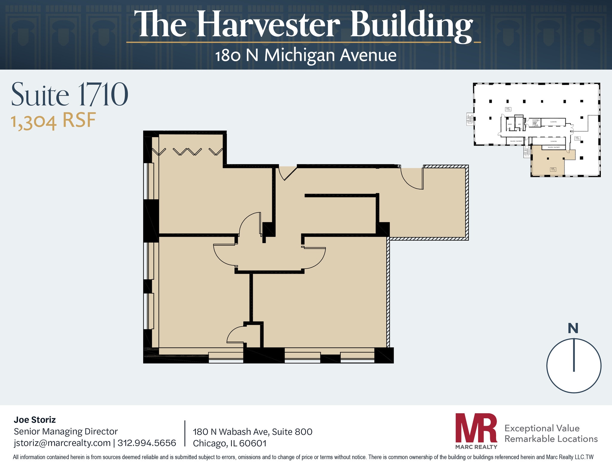 180 N Michigan Ave, Chicago, IL à louer Plan d’étage– Image 1 sur 6