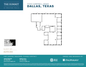 17101 Preston Rd, Dallas, TX à louer Plan d’étage– Image 1 sur 1