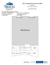 633 Young St, Santa Ana, CA à louer Plan d’étage– Image 1 sur 1