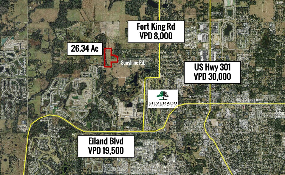36110 Sunshine Rd, Zephyrhills, FL à vendre - Aérien – Image 1 sur 3