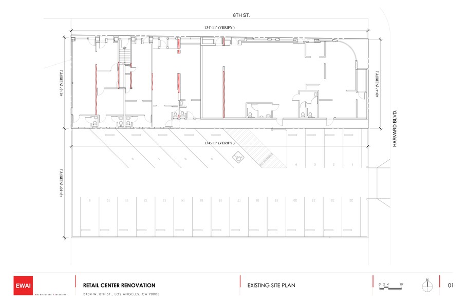 3428-3444 W 8th St, Los Angeles, CA à louer - Plan de site – Image 3 sur 3