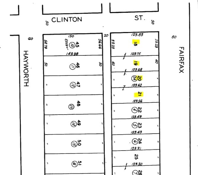 543 N Fairfax Ave, Los Angeles, CA à vendre - Plan cadastral – Image 2 sur 12
