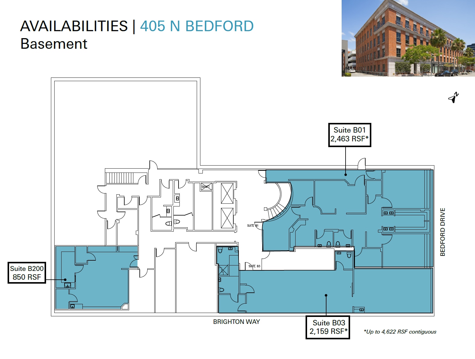 405 N Bedford Dr, Beverly Hills, CA à louer Plan d’étage– Image 1 sur 1