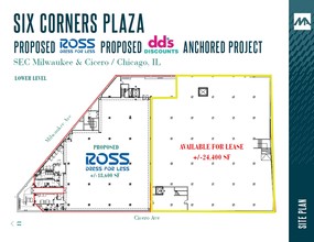 3970-3982 N Milwaukee Ave, Chicago, IL à louer Plan de site– Image 1 sur 2