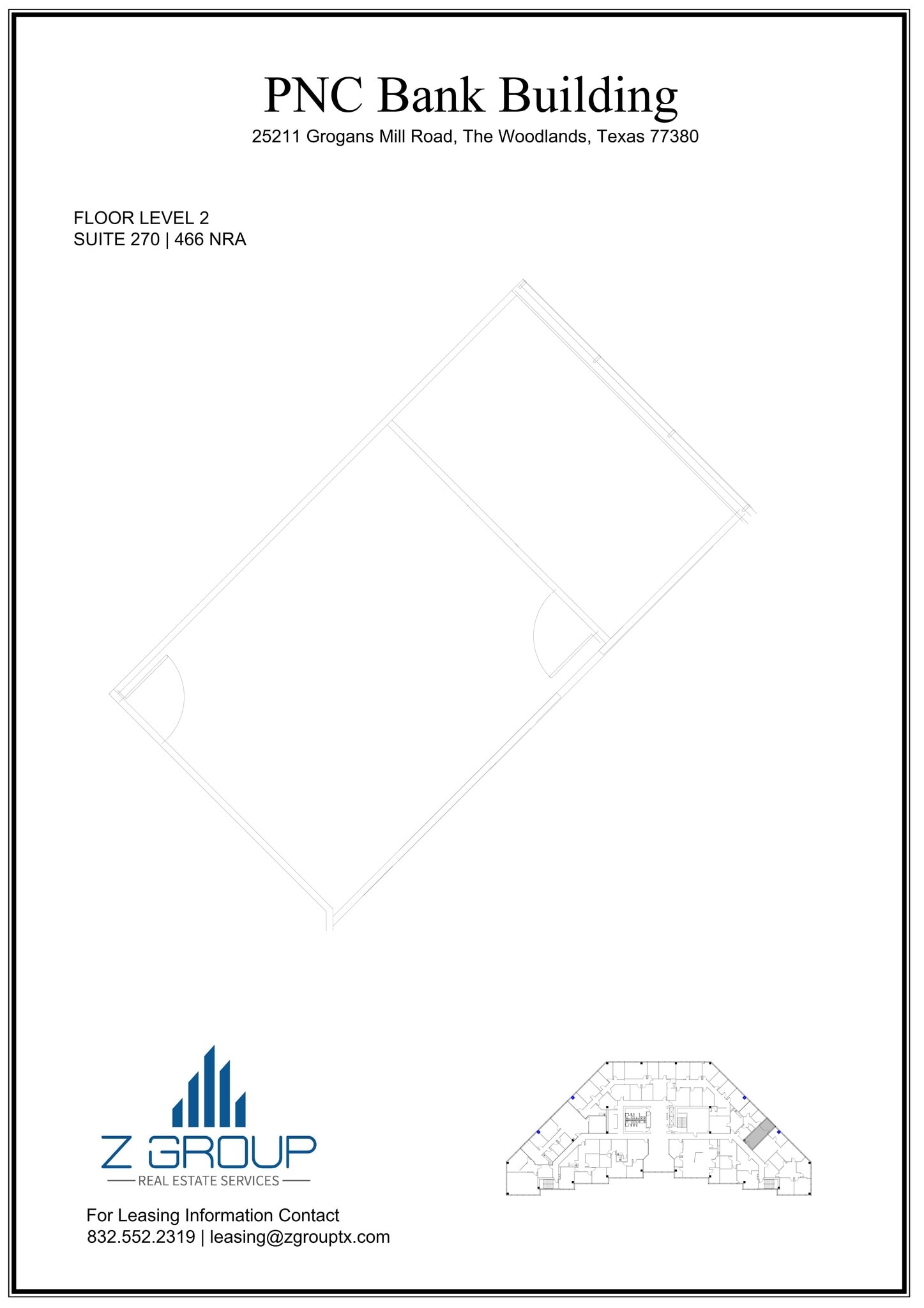 25211 Grogans Mill Rd, The Woodlands, TX à louer Plan de site– Image 1 sur 1
