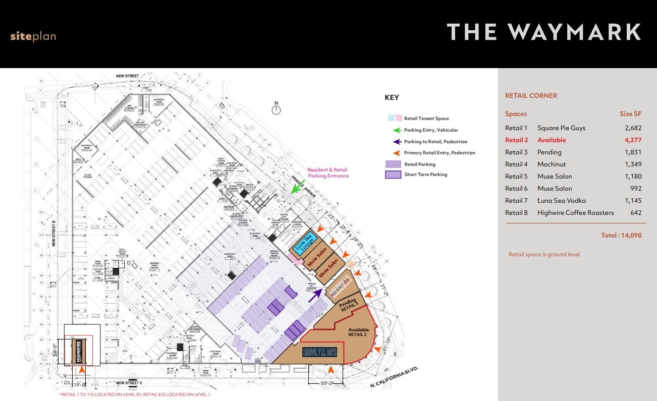 101 Pringle Ave, Walnut Creek, CA à louer Plan de site– Image 1 sur 1