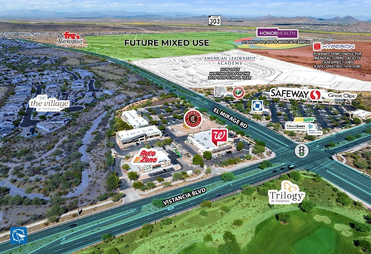 28570 N El Mirage Rd, Peoria, AZ à louer Aérien– Image 1 sur 3