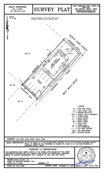 400 N 23rd St, Waco, TX à louer - Plan de site – Image 2 sur 16
