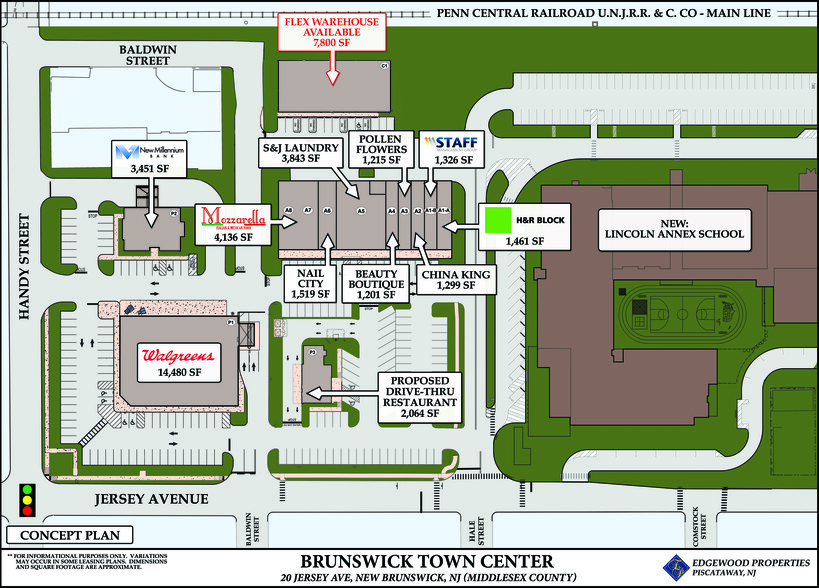 20-50 Jersey Ave, New Brunswick, NJ à louer - Plan de site – Image 2 sur 6