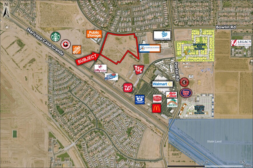 Porter Rd, Maricopa, AZ à vendre - Aérien – Image 2 sur 8
