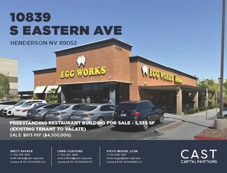 Plus de détails pour 10839 S Eastern Ave, Henderson, NV - Local commercial à vendre