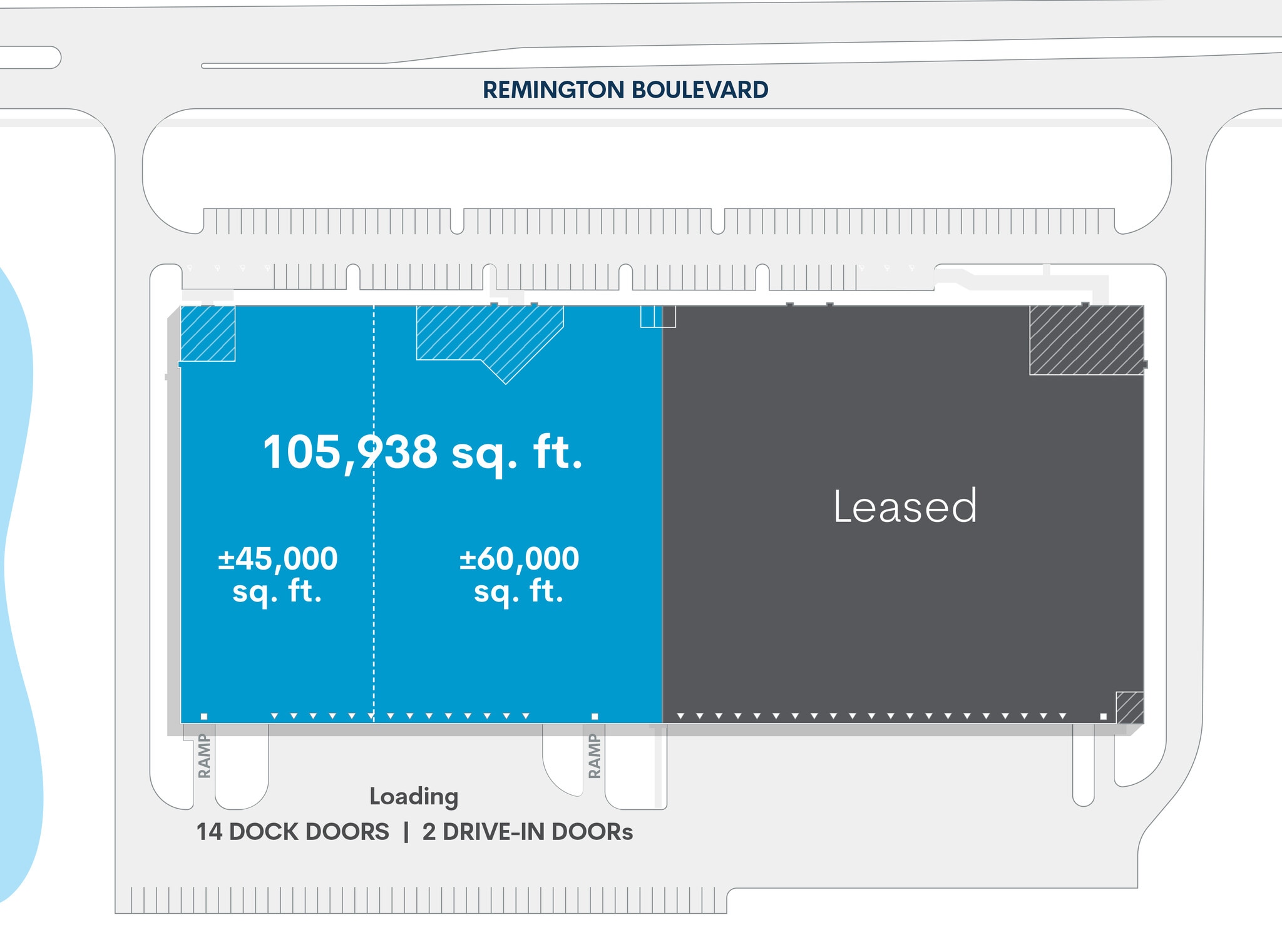 555 Remington Blvd, Bolingbrook, IL à louer Plan de site– Image 1 sur 2