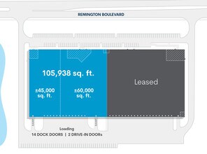 555 Remington Blvd, Bolingbrook, IL à louer Plan de site– Image 1 sur 2