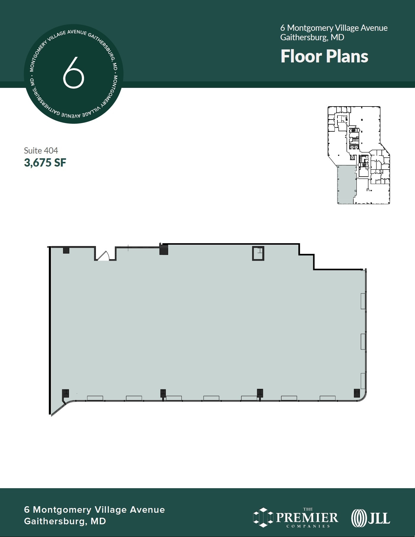 6 Montgomery Village Ave, Gaithersburg, MD à louer Plan d’étage– Image 1 sur 1