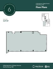 6 Montgomery Village Ave, Gaithersburg, MD à louer Plan d’étage– Image 1 sur 1