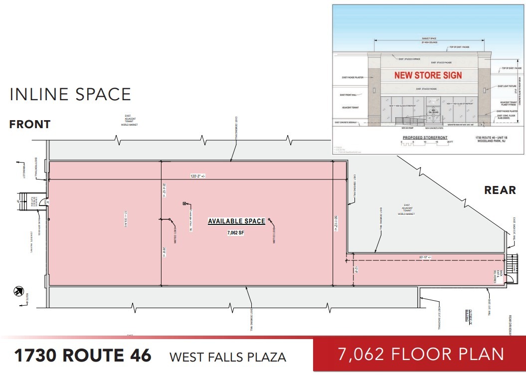 1730 Route 46, Woodland Park, NJ à louer Plan d’étage– Image 1 sur 1