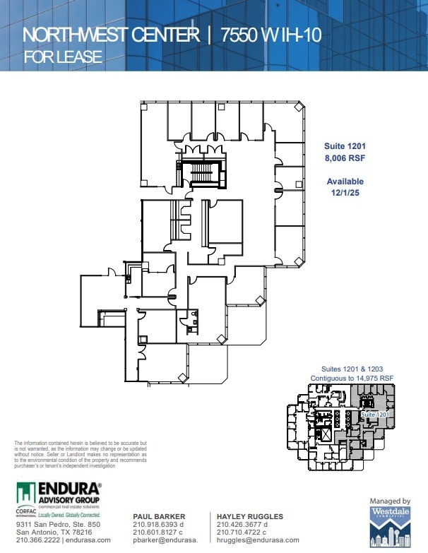 7550 IH-10 W, San Antonio, TX à louer Plan d’étage– Image 1 sur 1