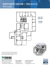 7550 IH-10 W, San Antonio, TX à louer Plan d’étage– Image 1 sur 1