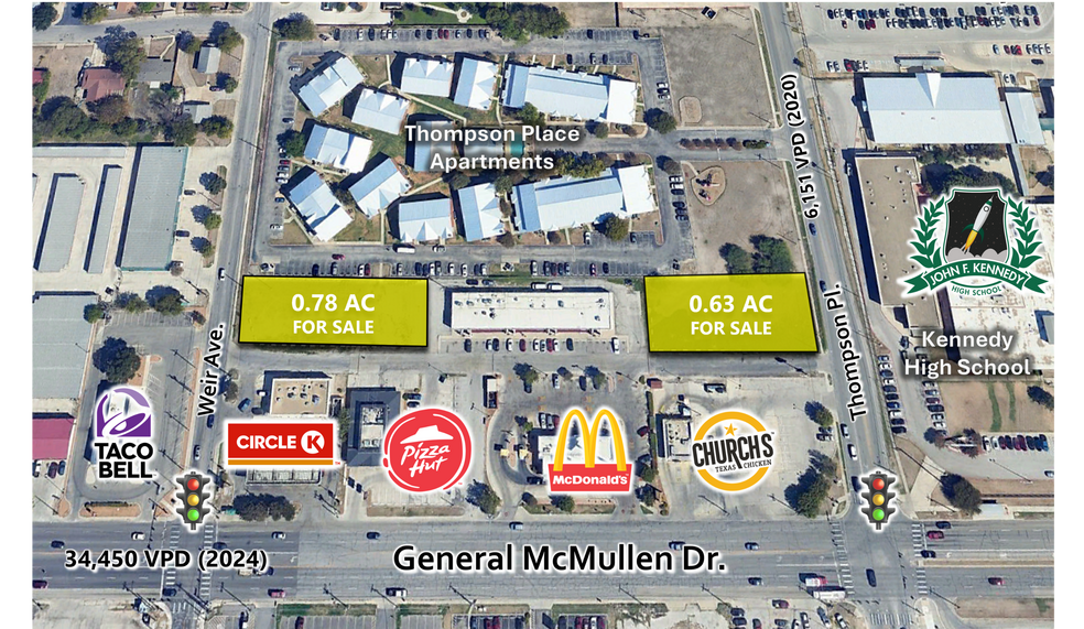 Thompson Pl, San Antonio, TX à vendre - Aérien – Image 1 sur 3