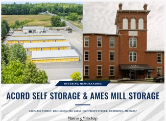 Plus de détails pour Acord Self Storage & Ames Mill Storage – Spécialisé à vendre, Richmond, ME